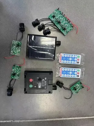 光控庭院遥控灯项目照片
